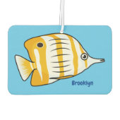 Cartoon für niedliche Schmetterlinge Autolufterfrischer (Rückseite)