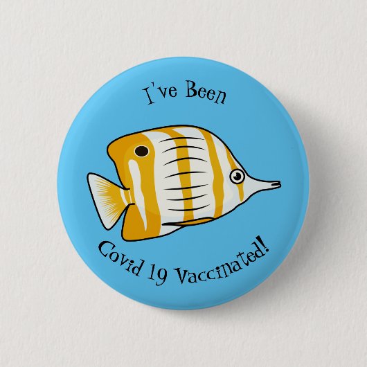 Cartoon für niedliche Schmetterlinge Button (Vorderseite)