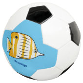 Cartoon für niedliche Schmetterlinge Fußball (Dreiviertel)