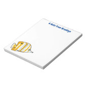 Cartoon für niedliche Schmetterlinge Notizblock (Rotiert)