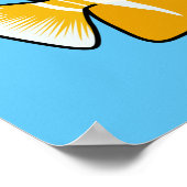 Cartoon für niedliche Schmetterlinge Poster (Ecke)