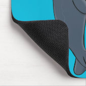 Cartoon für niedliche Wale und Segelboote Mousepad (Ecke)