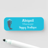 Cartoon für niedliche Wale und Segelboote Namensschild (Beispiel)