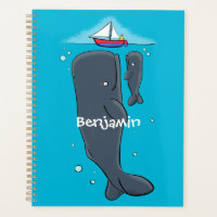 Cartoon für niedliche Wale und Segelboote