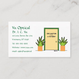 Cartoon für Optometristen Visitenkarte