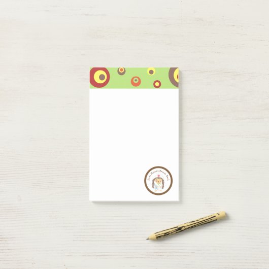 Cartoon für personalisierte Krankenschwestern und Post-it Klebezettel (Auf Schreibtisch)