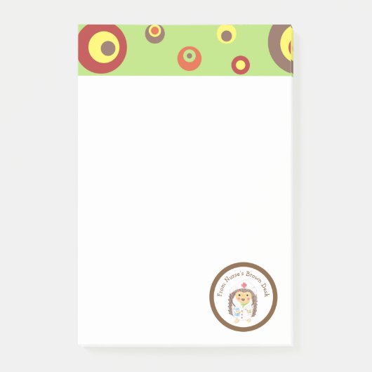 Cartoon für personalisierte Krankenschwestern und Post-it Klebezettel (Vorderseite)