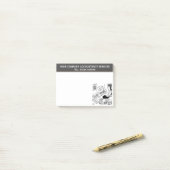 Cartoon für Rechnungsdienste Post-it Klebezettel (Auf Schreibtisch)