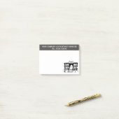 Cartoon für Rechnungsdienste Post-it Klebezettel (Auf Schreibtisch)