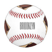 Cartoon für Rindenbrust Baseball (Rückseite)
