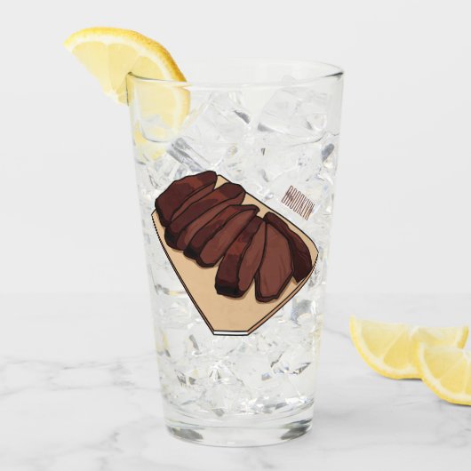 Cartoon für Rindenbrust Glas (Vorderseite Ice)