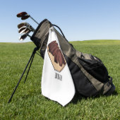 Cartoon für Rindenbrust Golfhandtuch (Gras)