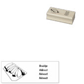 Cartoon für Rindenbrust Gummistempel (Stempel)