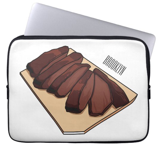 Cartoon für Rindenbrust Laptopschutzhülle (Vorderseite)