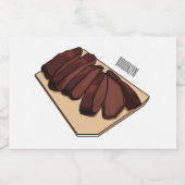 Cartoon für Rindenbrust Lebensmitteletikett (Einzelnes Label)