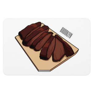Cartoon für Rindenbrust Magnet