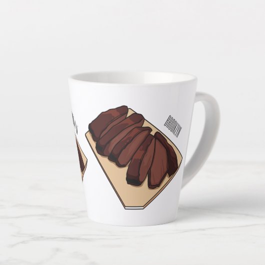 Cartoon für Rindenbrust Milchtasse (Rechte Ecke)