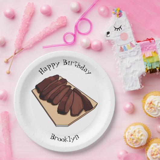 Cartoon für Rindenbrust Pappteller (Party)