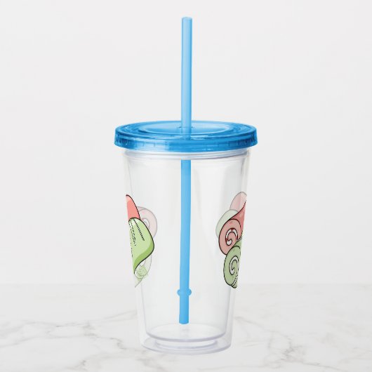 Cartoon für Rollen/Rollen Acryltrinkbecher (Rechts)