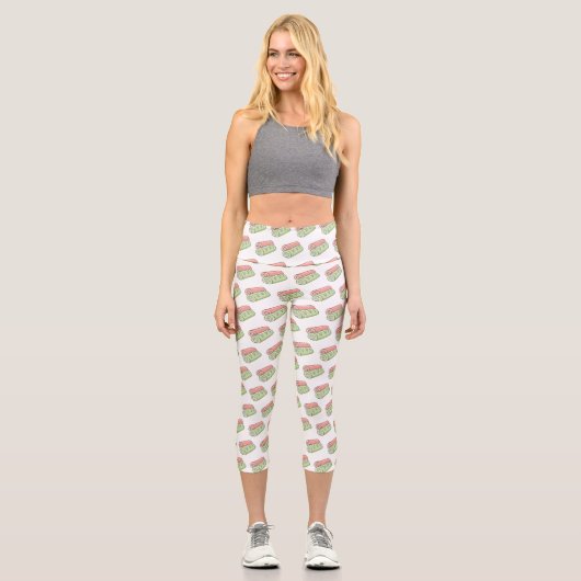 Cartoon für Rollen/Rollen Capri Leggings (Vorderseite)