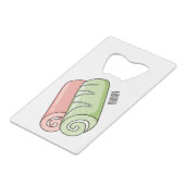 Cartoon für Rollen/Rollen Geldbeutel Flaschenöffner (Vorderseite Schrägansicht)