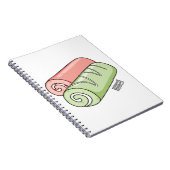 Cartoon für Rollen/Rollen Notizblock (Rechte Seite)