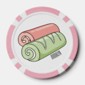 Cartoon für Rollen/Rollen Pokerchips (Rückseite)