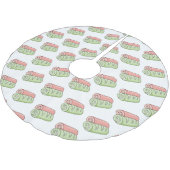 Cartoon für Rollen/Rollen Polyester Weihnachtsbaumdecke (Schrägansicht)