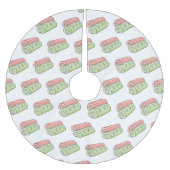 Cartoon für Rollen/Rollen Polyester Weihnachtsbaumdecke (Vorderseite)