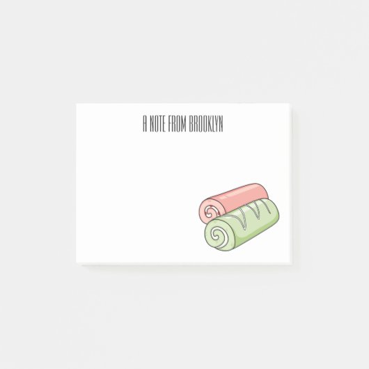 Cartoon für Rollen/Rollen Post-it Klebezettel (Vorderseite)