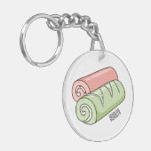 Cartoon für Rollen/Rollen Schlüsselanhänger (Vorderseite links)