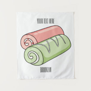 Cartoon für Rollen/Rollen Wandteppich