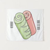 Cartoon für Rollen/Rollen Wandteppich (Vorderseite (Horizontal))