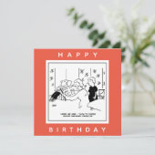 Cartoon für rückwärtsgerichtete Objekte Karte (Stehend Vorderseite)