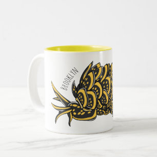 Cartoon für Seeschluke Zweifarbige Tasse