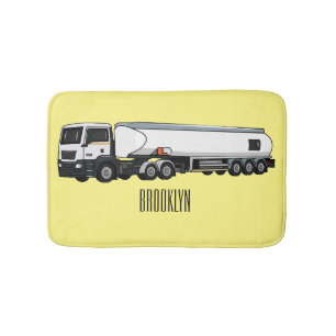 Cartoon für Tankwagen Badematte