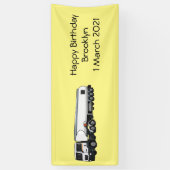 Cartoon für Tankwagen Banner (Vertikal)