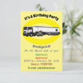 Cartoon für Tankwagen Einladung (Stehend Vorderseite)