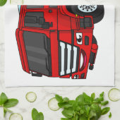 Cartoon für Tankwagen Geschirrtuch (Gefaltet)