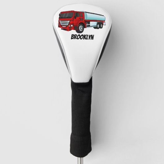 Cartoon für Tankwagen Golf Headcover (Vorderseite)