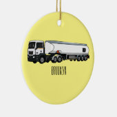Cartoon für Tankwagen Keramik Ornament (Rechts)