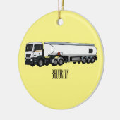 Cartoon für Tankwagen Keramik Ornament (Links)