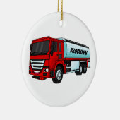 Cartoon für Tankwagen Keramik Ornament (Rechts)