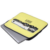 Cartoon für Tankwagen Laptopschutzhülle (Vorne Knopf)