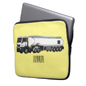 Cartoon für Tankwagen Laptopschutzhülle (Vorderseite Links)