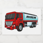 Cartoon für Tankwagen Lebensmitteletikett (Einzelnes Label)