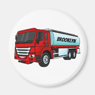 Cartoon für Tankwagen Magnet