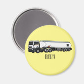 Cartoon für Tankwagen Magnet (Vorderseite/Rückseite)