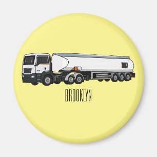 Cartoon für Tankwagen Magnet