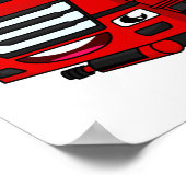 Cartoon für Tankwagen Poster (Ecke)